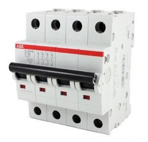 ABB S200M 6A 4P D-Curve AC MCB, 2CDS274001R0061